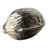 Casse-noix en forme de noix plaqué argent, Italie années 1970