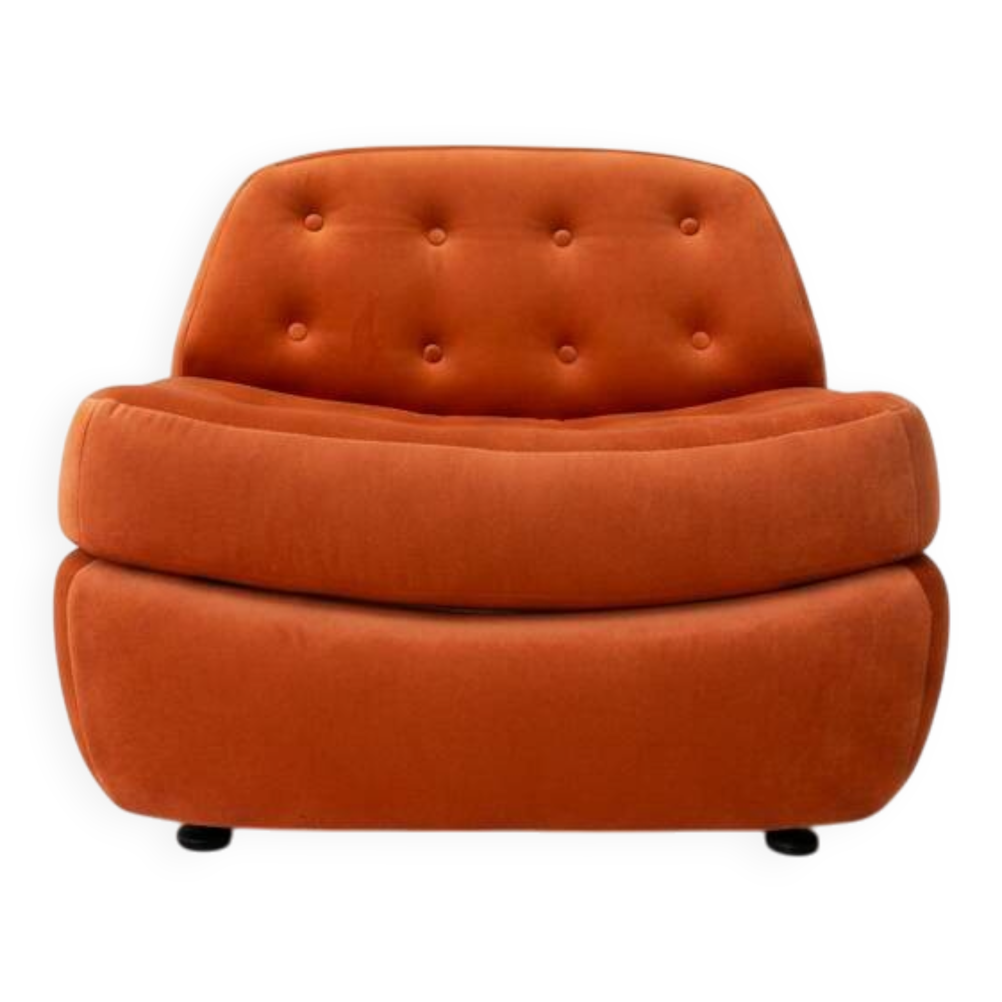 Orange Bubble chair from the 1970s.