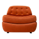 Orange Bubble chair from the 1970s.