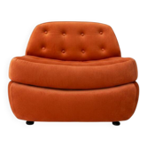 Fauteuil Bubble orange années 70