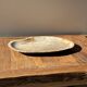Very large pocket tray or dish in beige petrified wood D35