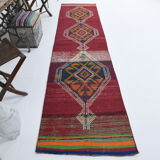 3x12 Vintage Herki Runner Rug,83x358Cm