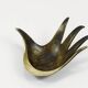 Bowl or sculptural ashtray in brass by Walter Bosse, Herta Baller, Austria, 1950s.