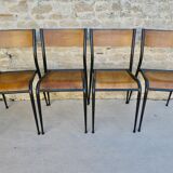 Set of 4 Mullca 510 school chairs