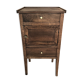 Ancient bedside in chestnut