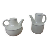 Swedish Birka Teapot & Coffeepot by Stig Lindberg for Gustavsberg, 1960s, Set of 2