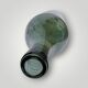 Ancienne grande bouteille artisanale en verre soufflé vert – H50 cm