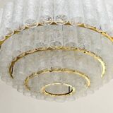 Mid-Century Murano Glass 7-Tier Ball Chandelier, Doria Leuchten