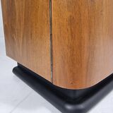 Showcase in Walnut by Jindřich Halabala from UP Zavody, 1950s