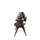 Set of 4 vintage design 'Koehoorn' dining chairs by Louis van Teeffelen for AwA