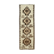 Handwoven antique anatolian beige runner rug 105 cm x 310 cm