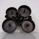 Brutalist Bronze Candleholder by Manfred Bergmeister for Ebersberg, Germany, 1960s
