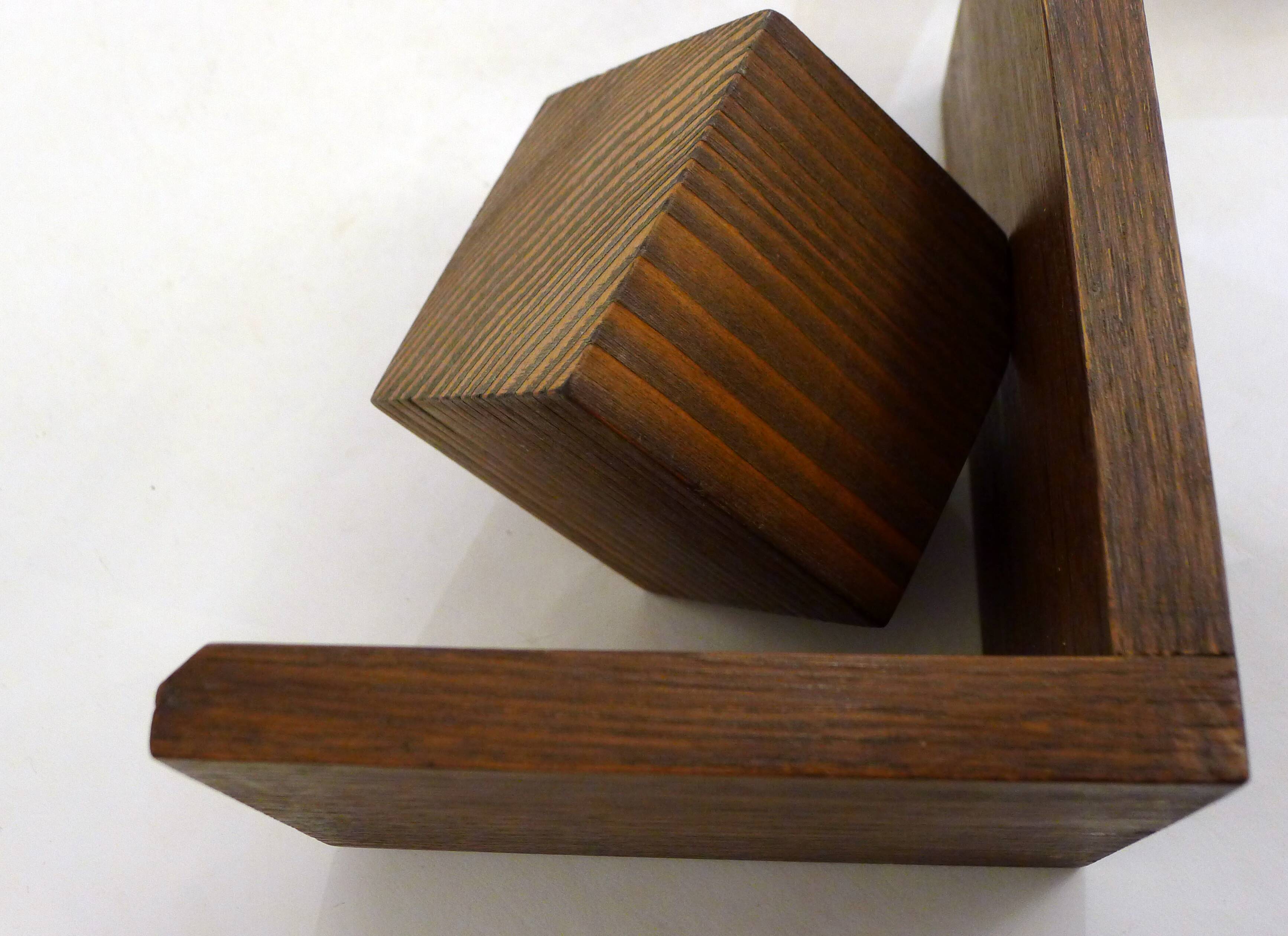 Paire de serres-livres Cubes