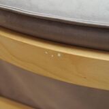 Lilac velour sofa, Danish design, 1970s, production: Denmark
