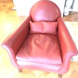 Model Lyra Leather Armchairs by Renzo Frau for Poltrona Frau, 1930s, Set of 2
