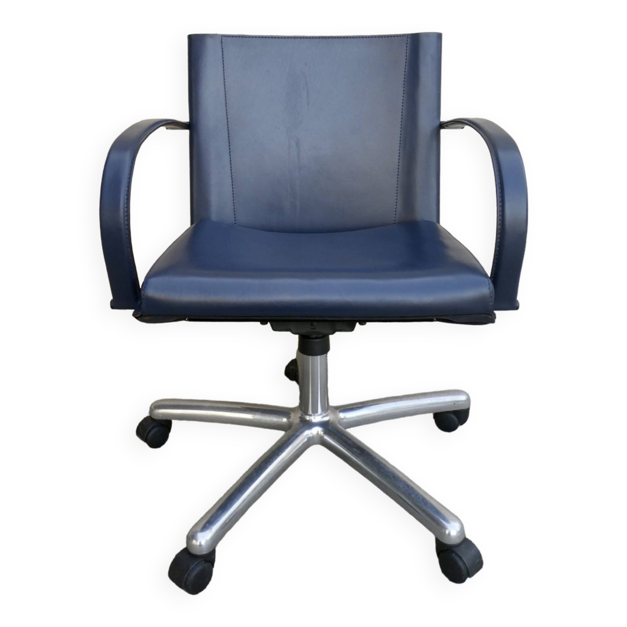 Fauteuil de bureau de Carlo Bartoli pour Matteo Grassi en cuir