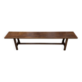 Solid oak farmhouse bench 180cm for rustic farmhouse table 1950