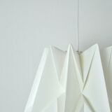 Large Le Klint hand-pleated hanging lamp by Peter Hvidt & Orla Mølgaard-Nielsen