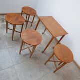 Set of english mid-century side tables