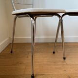 Pair of chrome chairs