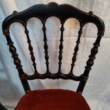 Pair of chairs Napoleon III model Opera