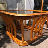 Table basse en rotin