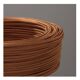 Terracotta lamp, 2M fabric cable, cotton shade.