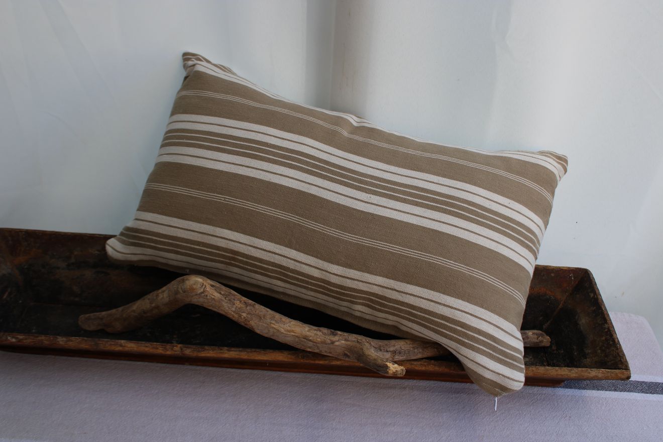 Striped cushion