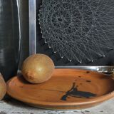 Assiette à dessert céramique "Poterie du Colombier" vintage