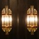 Pair of Venini wall lights, produced in Italy in the 1970s.
