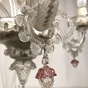 Murano glass chandelier with four light arms, late 19th century.