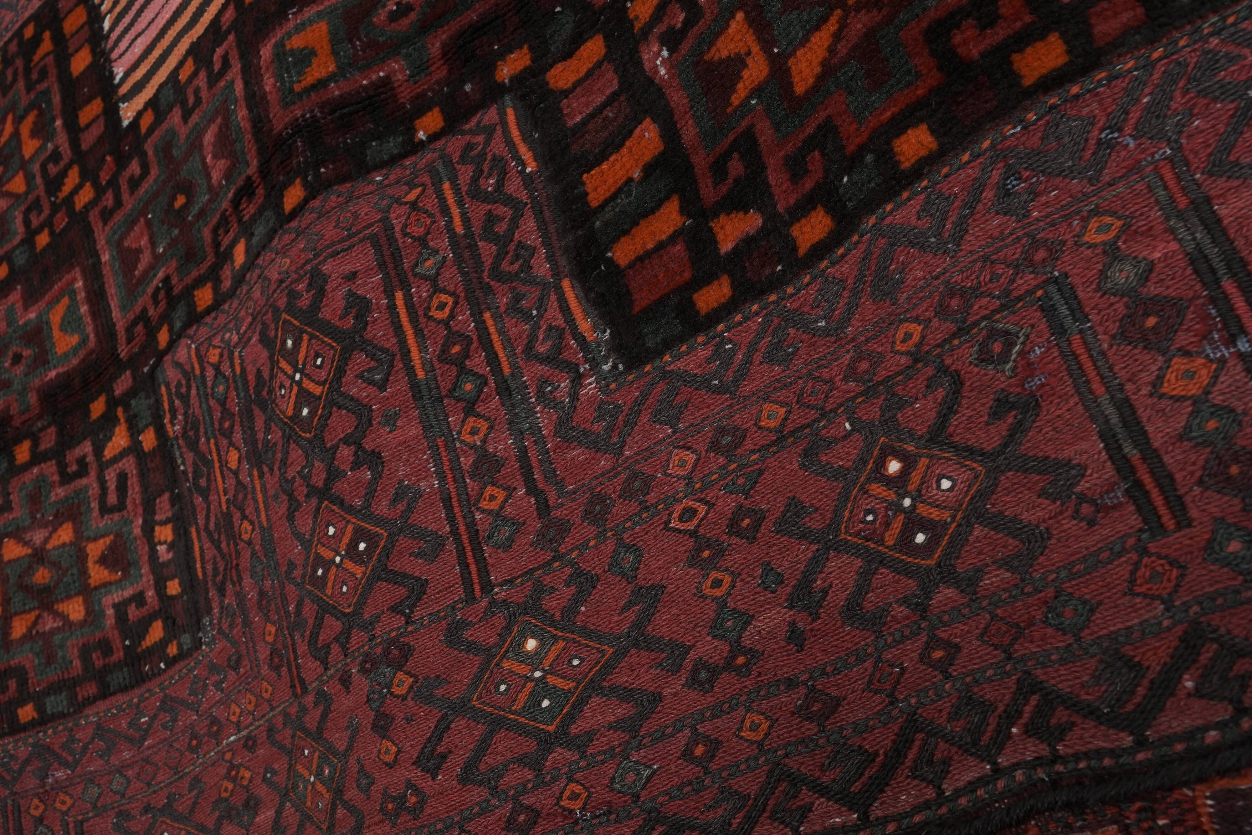 Vintage Turkish Oushak Rug Handwoven 108x276 cm