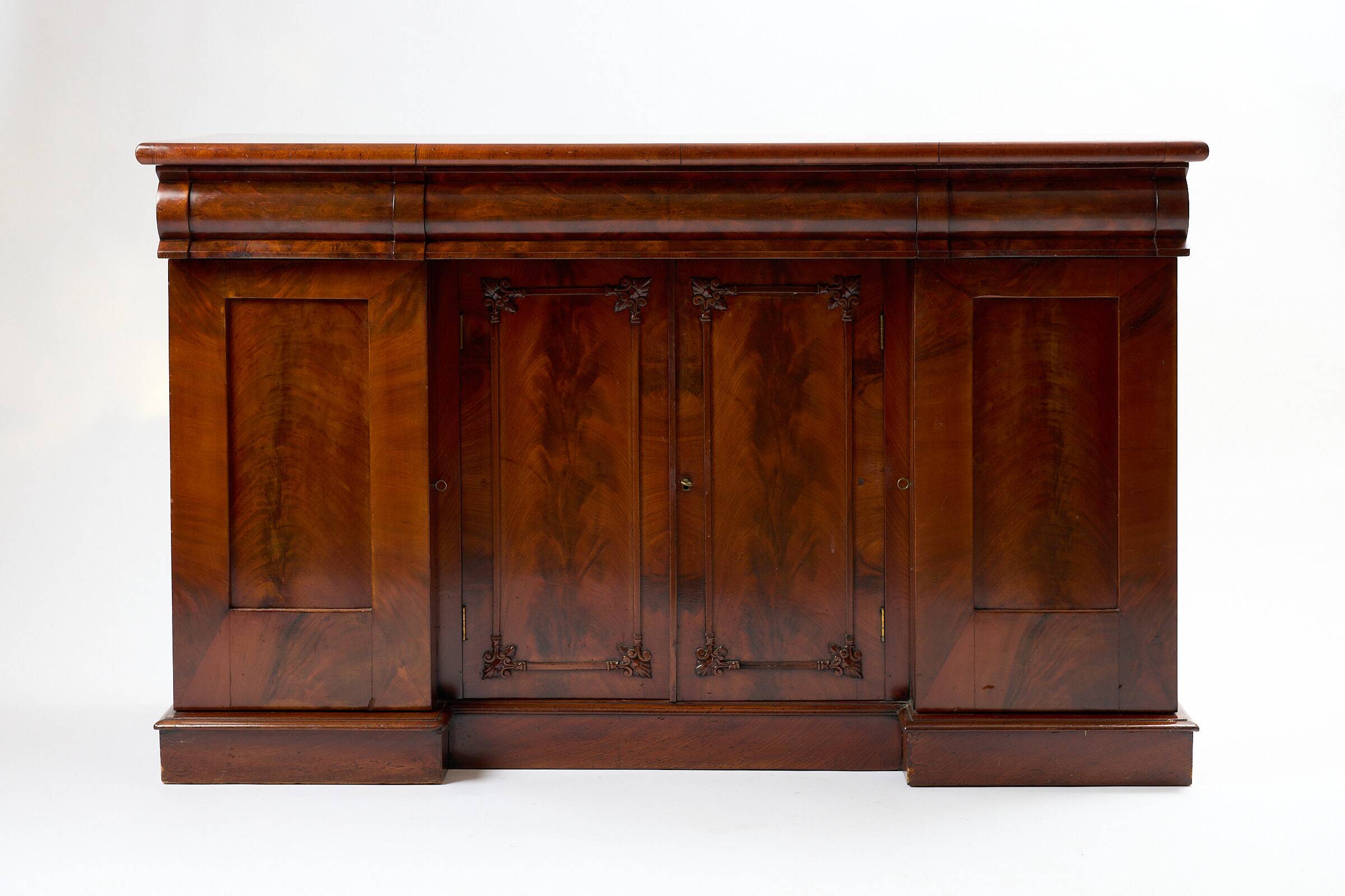 Four-door mahogany sideboard