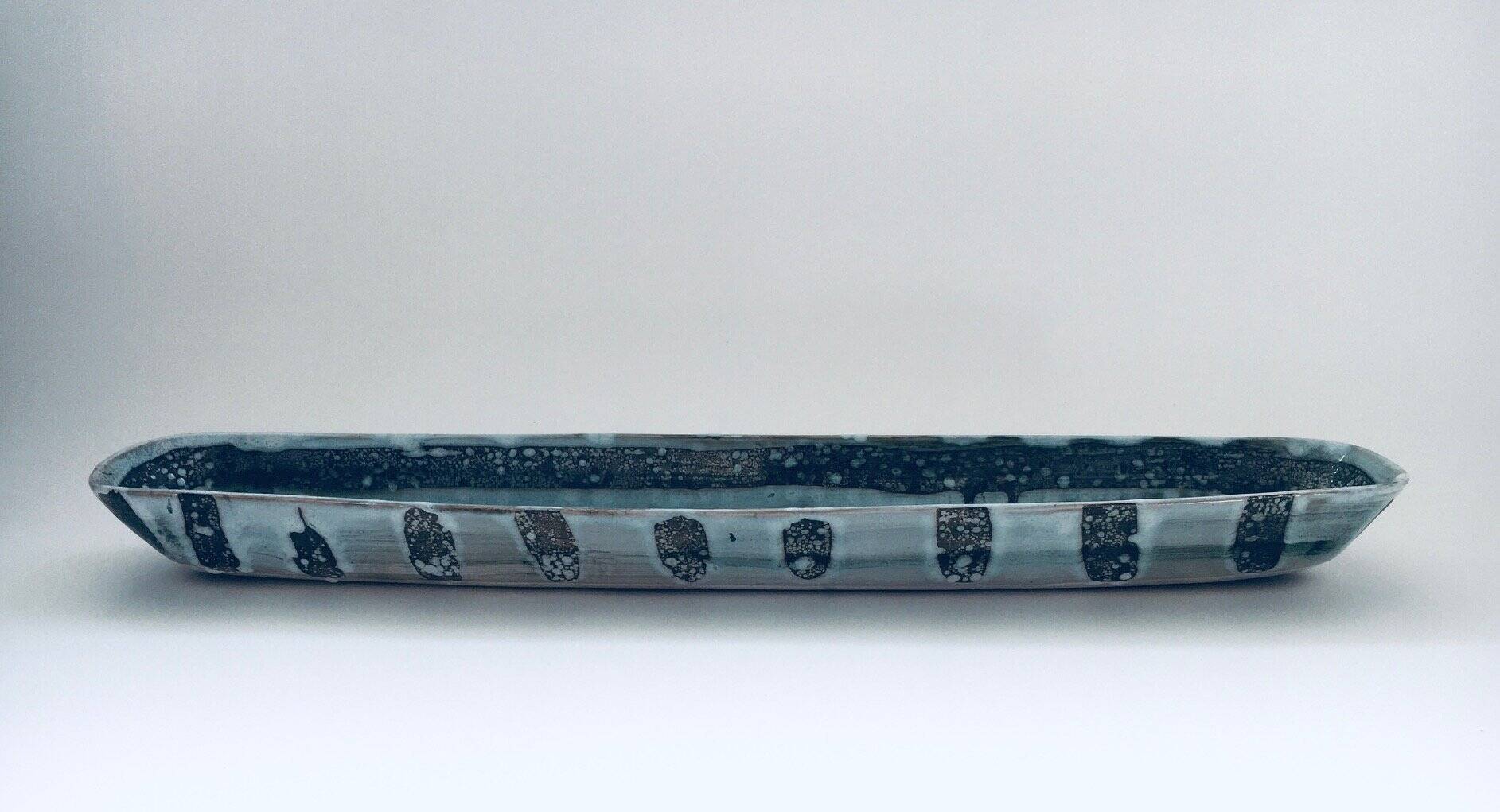 Large Vintage Abstract Bowl by David Sharp for Rye Pottery Studio, UK, 1960s