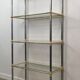 Neoclassical shelf with silver gunmetal patina and gilt metal