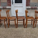 series of 5 luterma bistro chairs