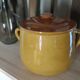 Marmite / Vintage earthenware casserole with lid (21 x