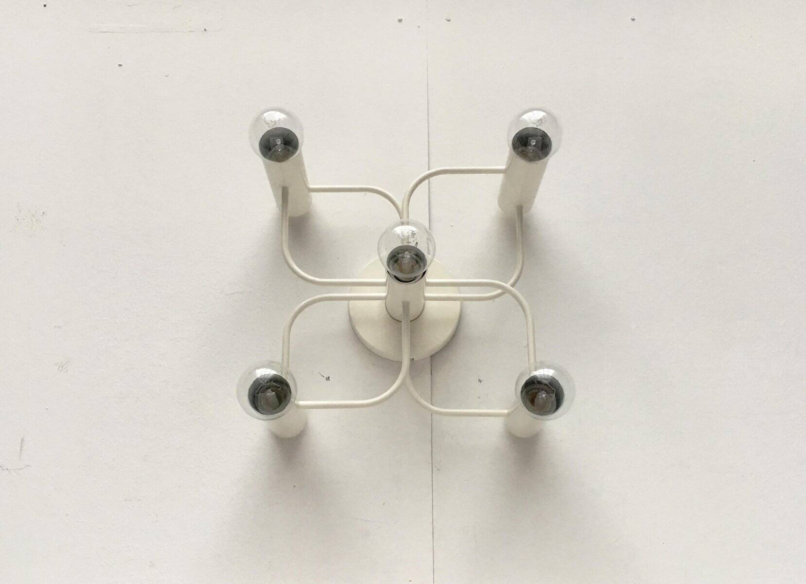 German vintage Space Age ceiling lamp by Gaetano Sciolari for Leola