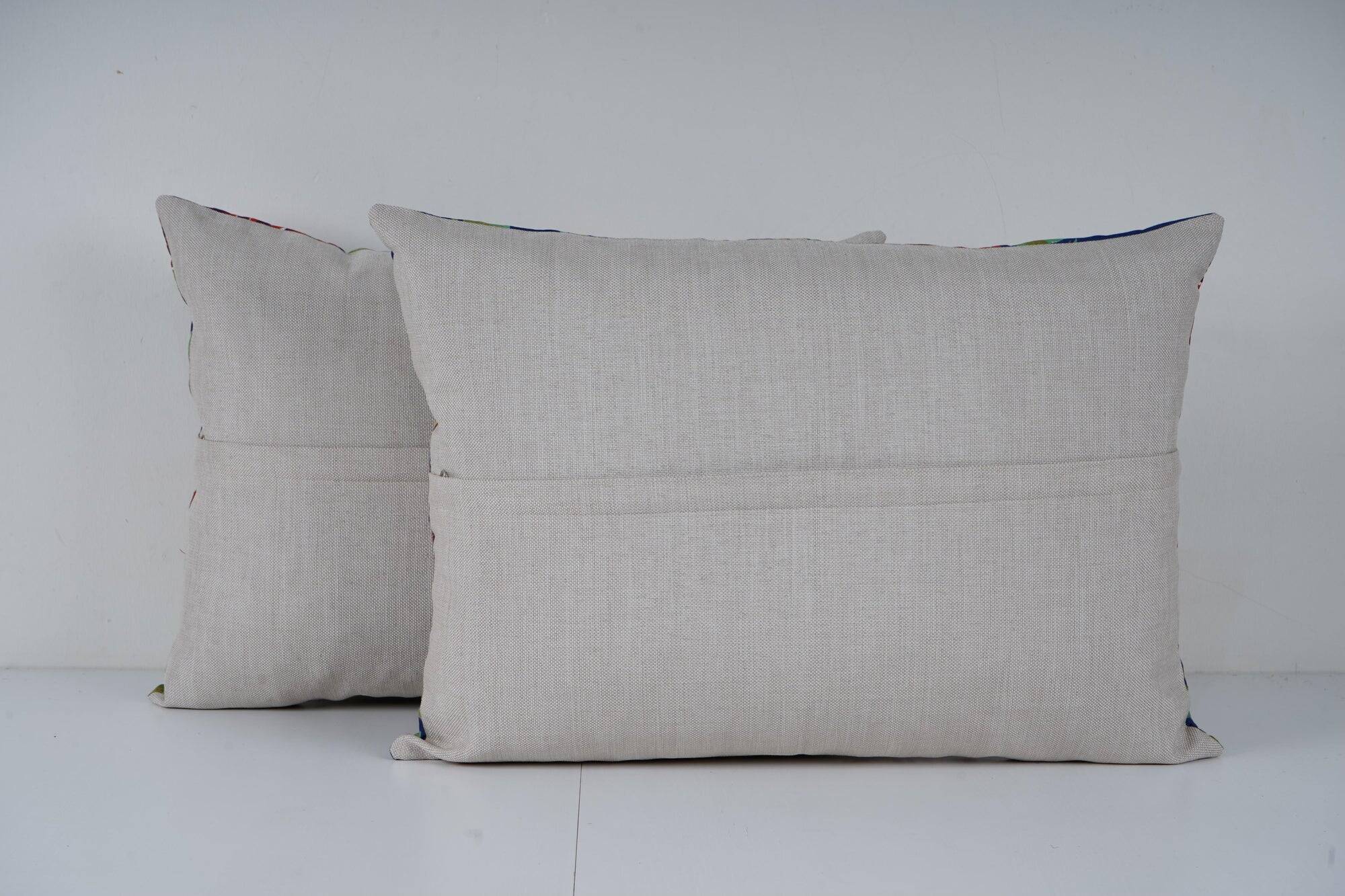 Set of 2 vintage Turkish cushion covers 41x56 cm
