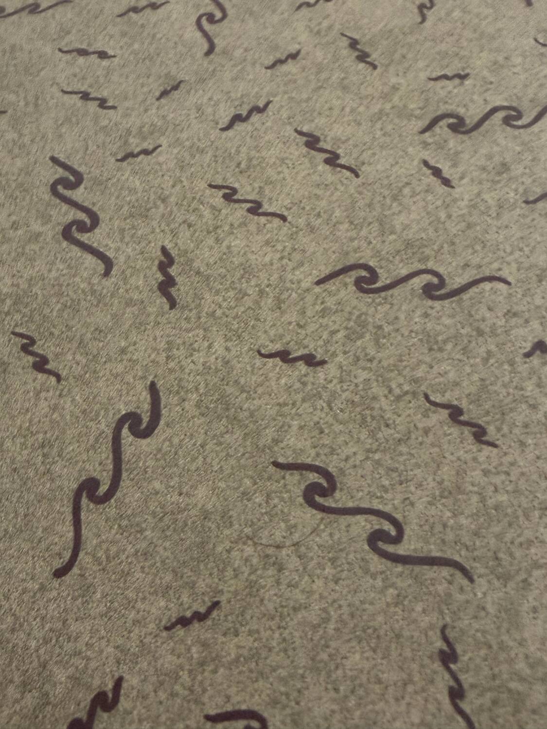 Large modernist plywood table, Memphis style, 1980s