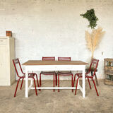 Old white farmhouse table
