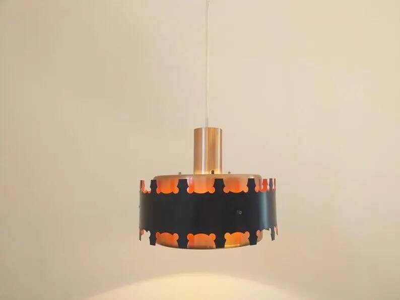 Midcentury Pendant in Style of Jo Hammerborg, Denmark, 1970s