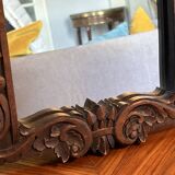 Antique wall mirror, hand-carved, vintage, 1920s