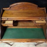 Louis XVI style cylinder desk in walnut