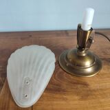 Vintage shell table lamp