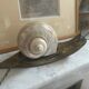 ART DECO SIGNED Snail Night Light - MOTHER-OF-PEARL BRONZE