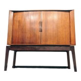 Mid-century audio cabinet with sliding door