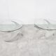 Vintage propellor coffee tables by Knut Hesterberg, 1960s - set of 2