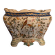 Antique jardinière in Lunéville earthenware – 1885 – Bird decoration