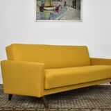 Yellow Folding sofa, daybed, 1960s